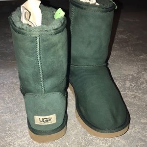 Hunter green Ugg’s. Recently dry cleaned!